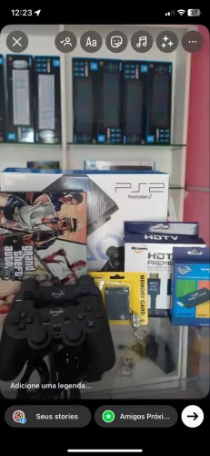 PlayStation 2 seminovo completo com caixa e garantia