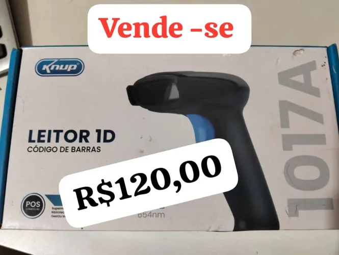 Vende -se leitor cód Barras sem uso novo na caixa