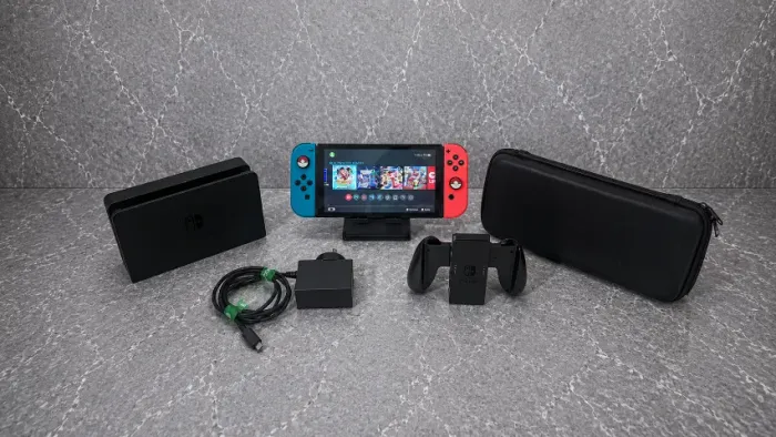 Nintendo Switch OLED Desbloqueado Completo + Acessórios Originais