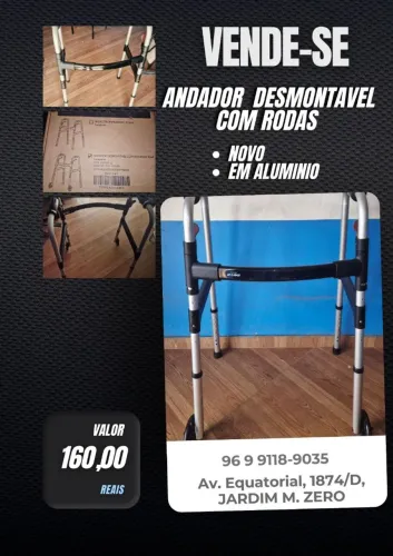 ANDADOR DESMONTÁVEL DE ALUMÍNIO
