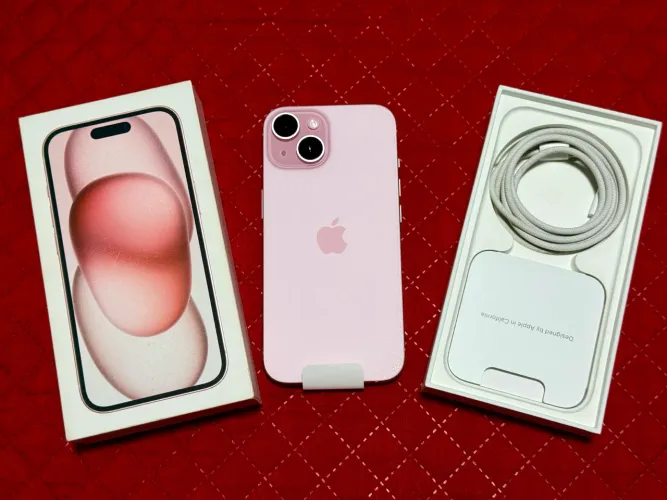 iPhone 15 Rosa 256GB - Muito Novo! (Única Dona)