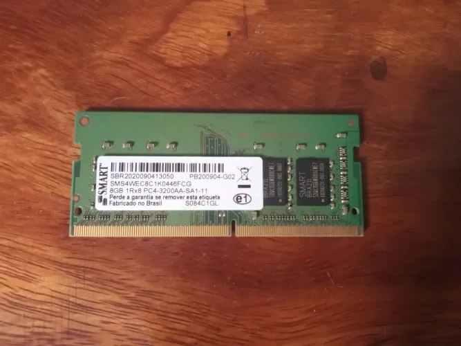 Memória ram 8gb DDR4 de notebook