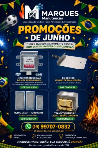 Peças Reposição Forno Turbochef 