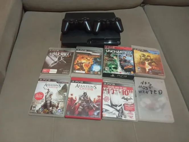 Ps3 (desbloqueado) e jogos midia física 