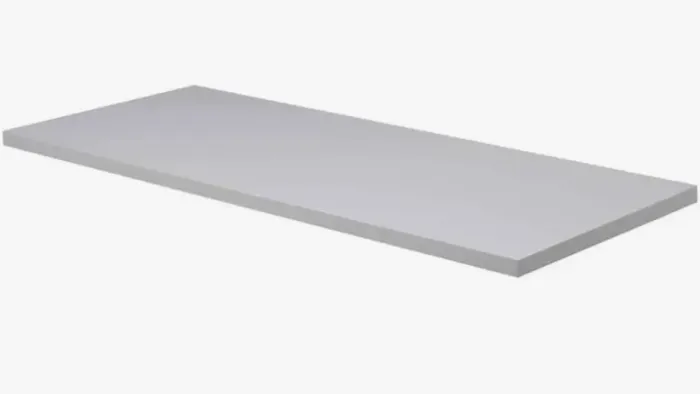 Tampo Mesa Reto em MDF - branco / 140x60x2.5cm