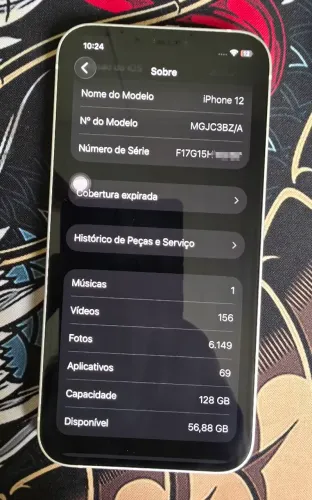 Iphone 12 branco 128gb