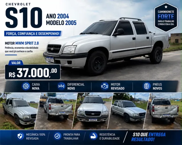 Chevrolet S10 P-up Tornado 2.8 TDI 4x2/4x4 CD Dies 2005