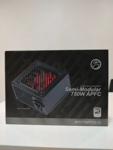 Fonte ATX 750w PFC ativo modular - Entrega grátis!