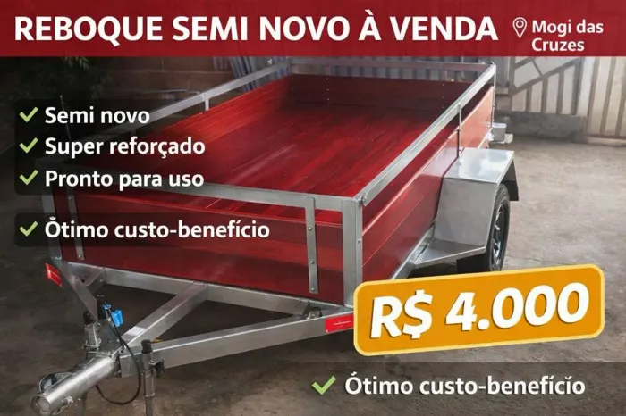 Carretinha reboque , modelo fazendinha 