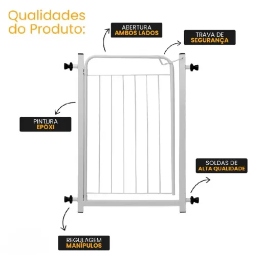 Portão de Segurança com Extensor (69 a 94 cm)