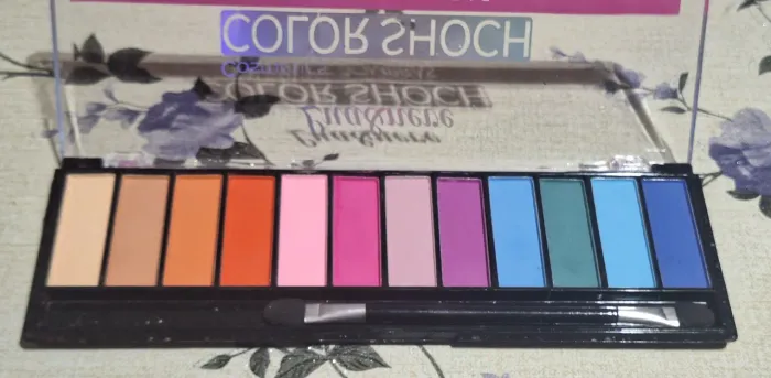 Paleta de sombras 12 cores color shoch