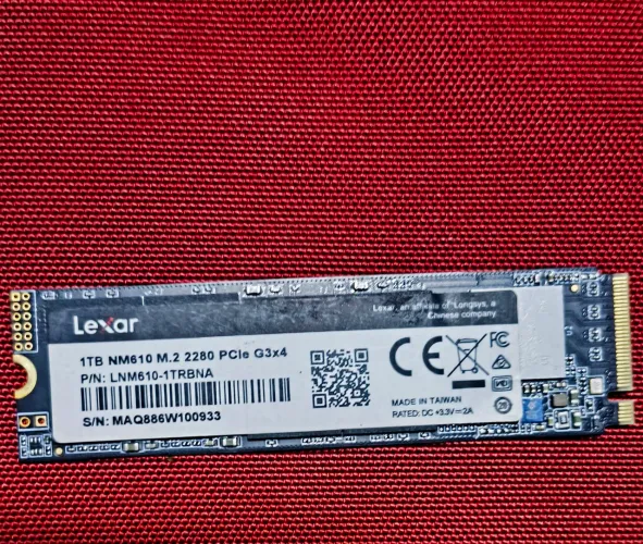 SSD Lexar NM610 1TB M.2 NVMe PCIe 3.0 x4 - 99% Saúde
