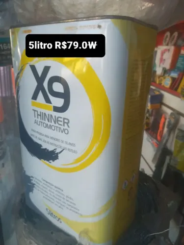 THINNER AUTO MOTIVO 5LT DA ANJO OU X9