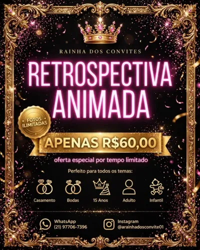 Retrospectiva animada para todos os eventos 