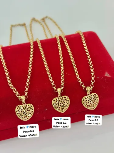 Colar de ouro 18k Exclusiva | Certificado de garantia | Loja física 