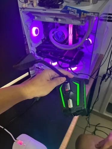Microfone gamer de mesa