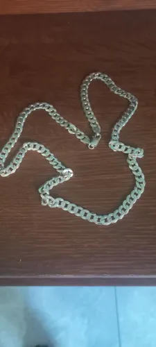 CORRENTE DE PRATA 925 - TIPO ESCAMA 70CM