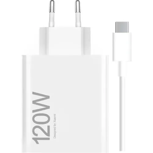 Carregador de Parede Xiaomi HyperCharge USB-A 120 W Branco + Cabo USB-C