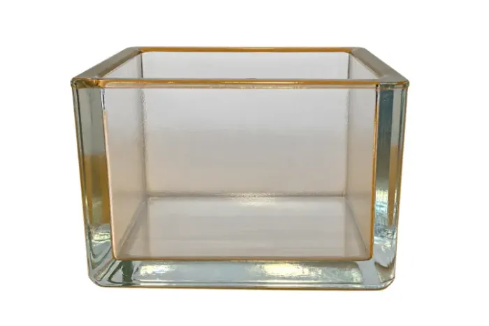 Caixa Decorativa em Vidro Transparente Retangular 11cm
