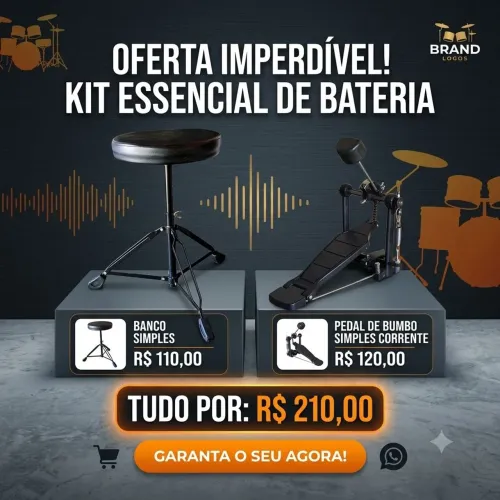 PEDAL E BANCO DE BATERIA