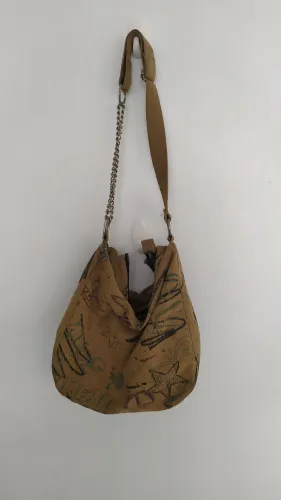 Bolsa retrô em tecido grosso da miss Cirena 