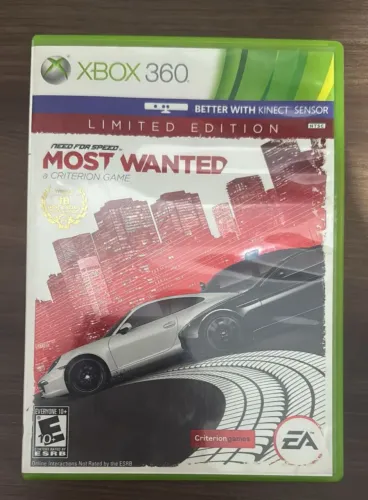 Jogo Need For Speed Most Wanted limited edition para Xbox360