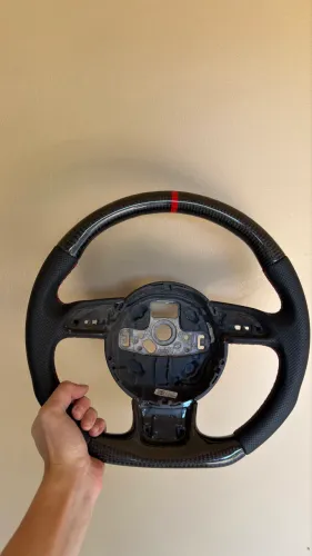 Volante Carbono pra Audi (A3, A4, A5, Q3, Q5)