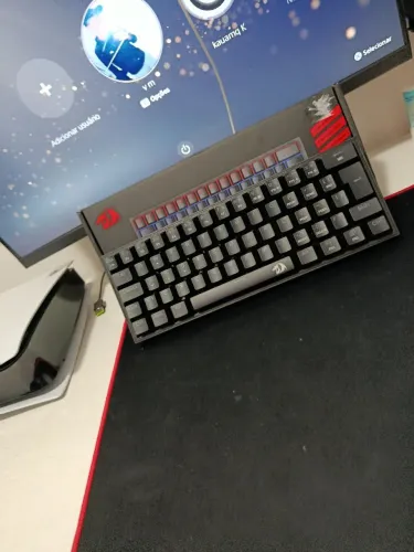 teclado mecânico redragon fizz rainbow