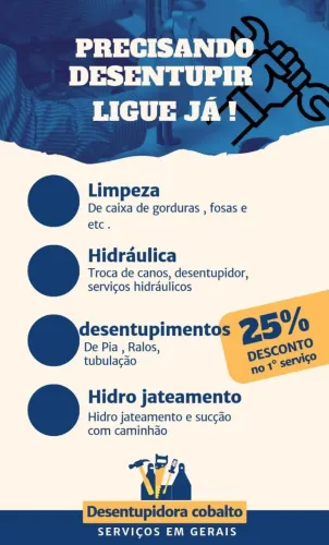 Desentupidora em Curitiba e região metropolitana ligue já com até 25% de desconto 