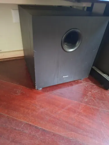 Subwoofer Pioneer Sw10 Bivolt 400w Preto