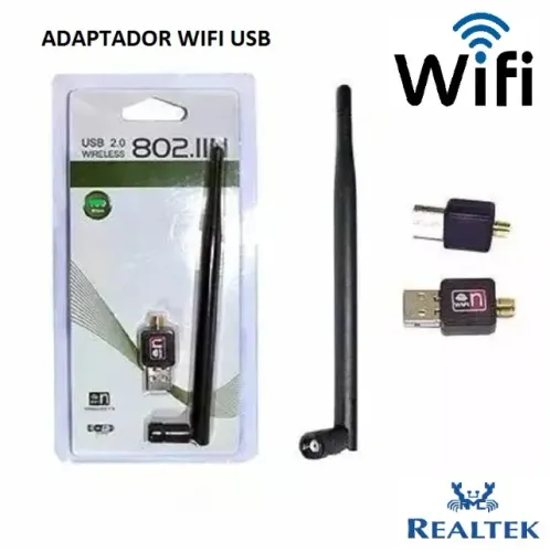  Adaptador WiFi Usb 1200 Mbps 2.4 Ghz para Pcs e Notebooks