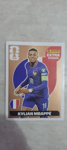 Figurinha original Extra Sticker Bronze Kylian Mbappê Álbum Panini Copa do Mundo 2026