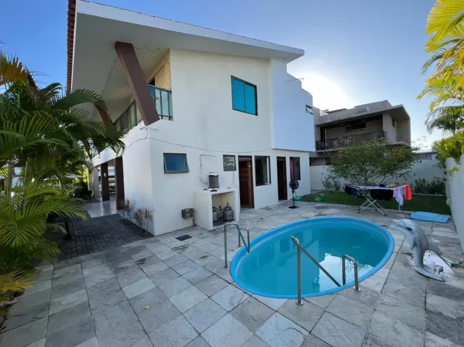 Casa sobrado para aluguel, 04 suites, mobiliada, piscina, condominio em Intermares