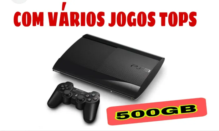 PS3 com vários jogos tops