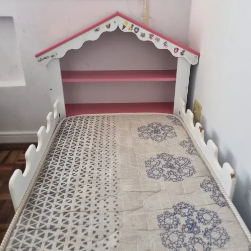 Cama Infantil Castelinho Menina com Colchão