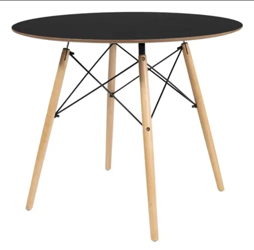 Mesa Eames 90cm Preto