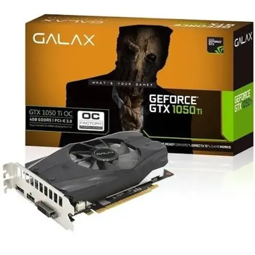 PLACA DE VÍDEO GALAX GTX 1050 2GB NÃO TESTADA