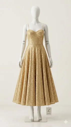 Vestido de Festa Dourado