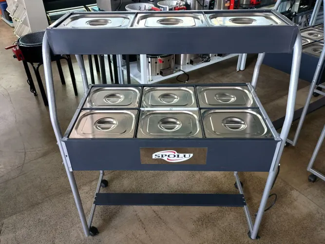 Buffet Térmico Combinado 6 Cubas Quentes 3 Frias 220V - Spolu