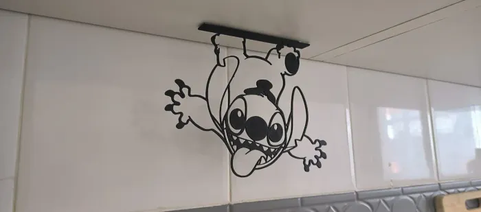 Arte de parede Do Stiche de 15cm (na cor preta ou branco)