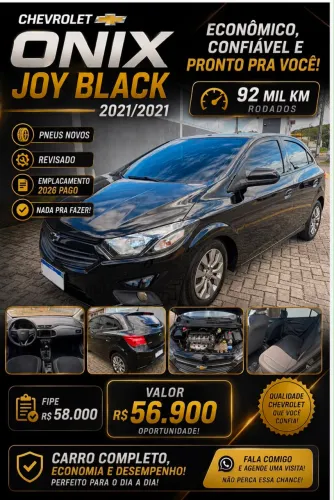 Chevrolet Joy Hatch 1.0 8V Black Edition Flex MEC 2021
