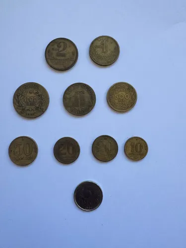 Lote de moedas antigas