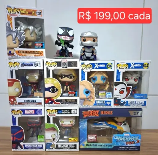 Funko Pop! X-men , Marvel, Dc , Tartarugas ninja, Dorbz rides