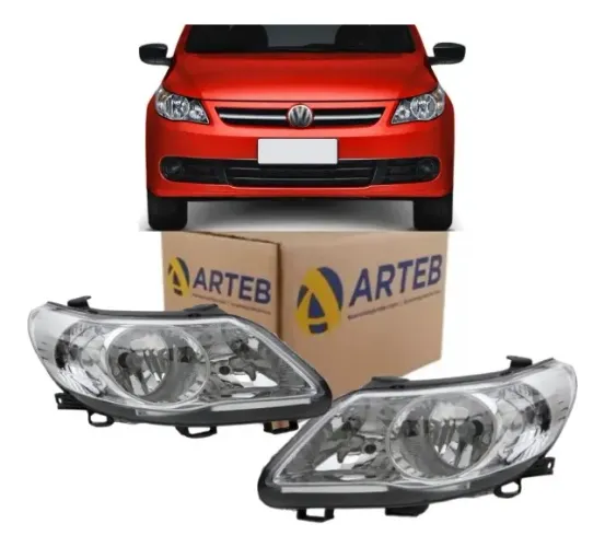 Par Farol Foco Duplo Gol, Voyage, Saveiro G5 2008 2009 2010 2011 2012 2013 Arteb