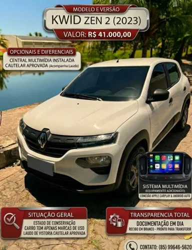 Renault Kwid Zen 1.0 Flex 12V 5P Mec. 2023