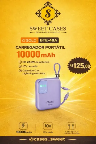 POWER BANK A?GOLD BTE-48A - 10000mAh