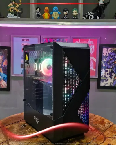 Desktop gamer i5 9400F, RX 580 8GB, 16GB RAM, NVMe 256GB, Fonte 500W, Fans Aigo