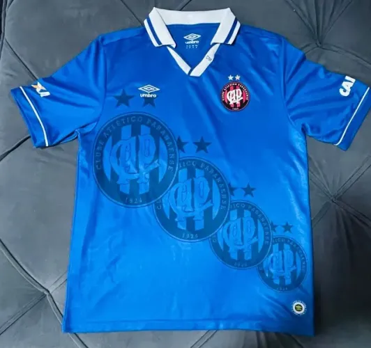 Camisa Club Athletico Paranaense 2014 azul homenagem 20 anos tetra Seleção Brasileira