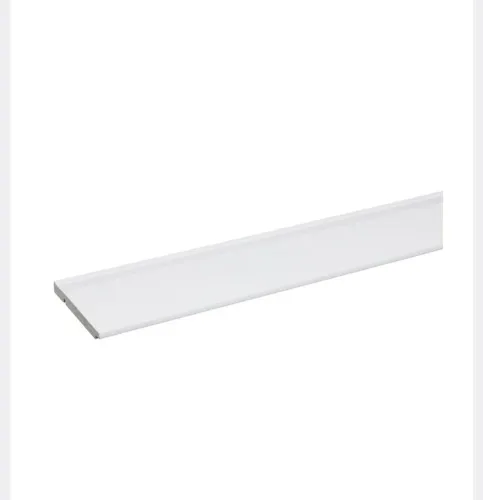 5 Peças Rodapé Poliestireno 15CM Frisado Branco 480 Santa Luzia