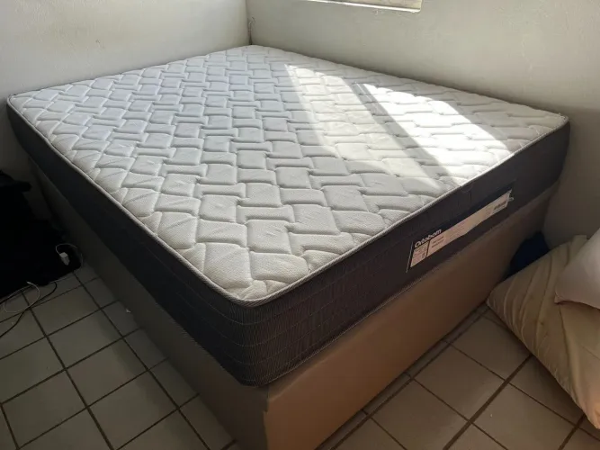 Colchão ortobom + box por apenas 1.100,00